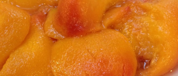 Skin the peaches after steaming and then puree